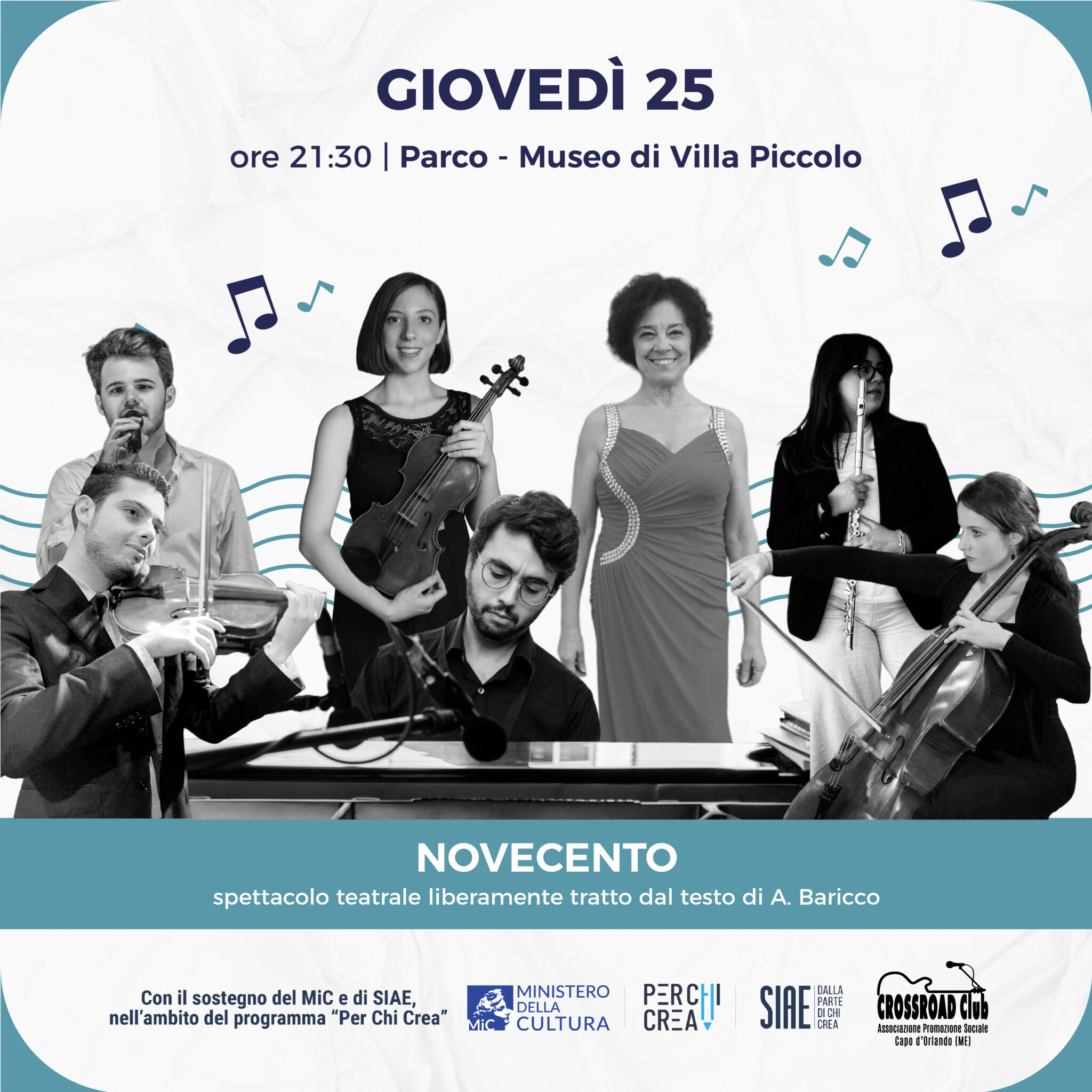 Novecento, teatro e musica al Capo d’Orlando Blues Festival