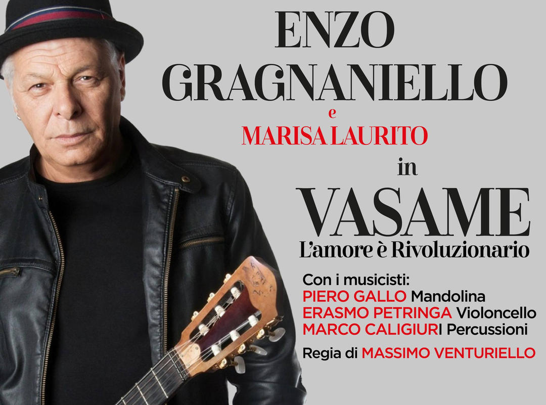 Enzo Gragnaniello e Marisa Laurito in “Vasame” al Verdura